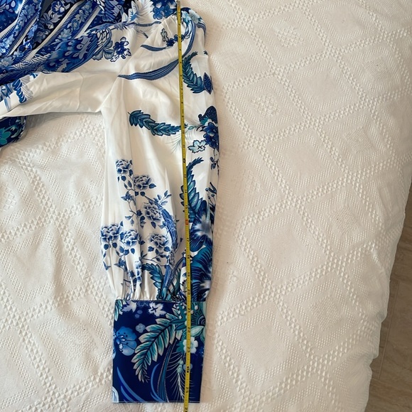 NWT Fashion Nova Blue and White Floral Dress - Picture 14 of 16